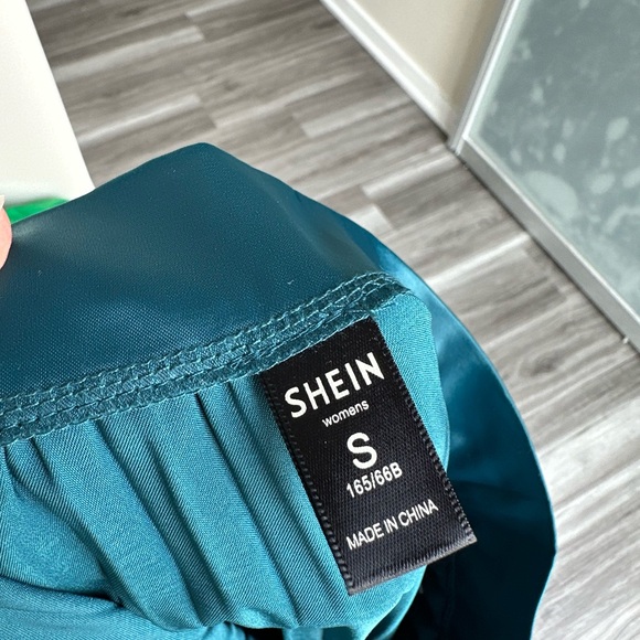 Teal Midi Pleated Skirt Size S - Picture 5 of 7